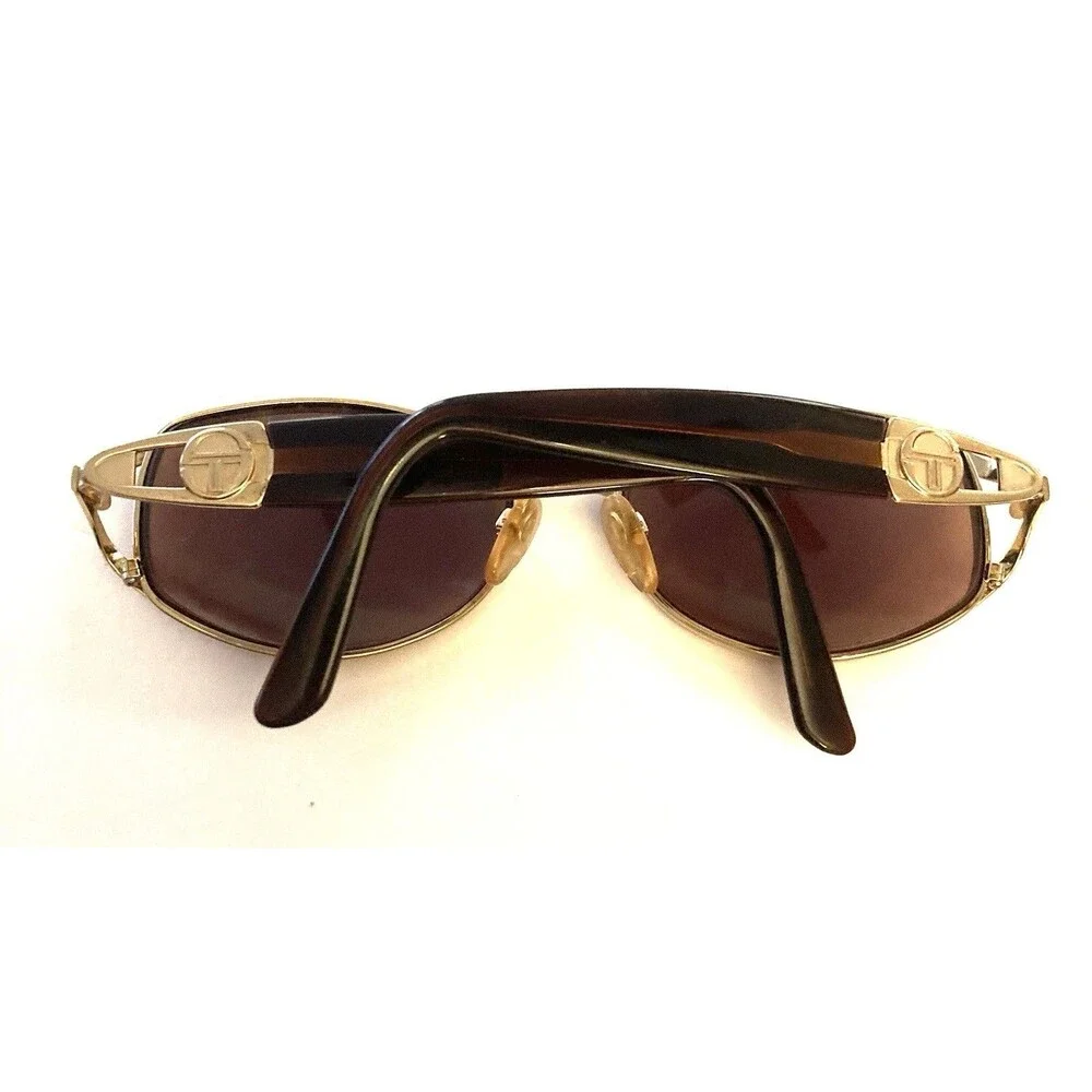 Vintage Sergio Tacchini ST1047-S Obal Tortoise Gold Eyeglass FRAMES ONLY Italy